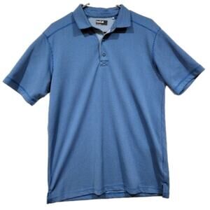 Bolle Men Medium Golf Tech Moisture Wick Polo Shirt Smart Casual Office Coastal